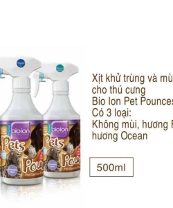 xịt khử mùi diệt  khuẩn thú cưng